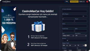 Casinomaxi Üyelik Açma