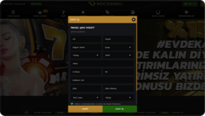 Vdcasino Üyelik Açma