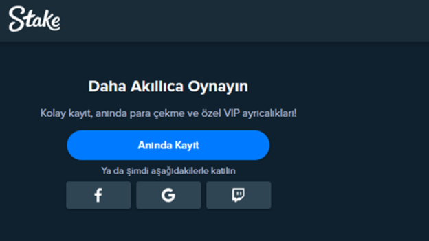 Stake Casino Kayıt