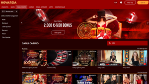 Hovarda Casino Üyelik Açma